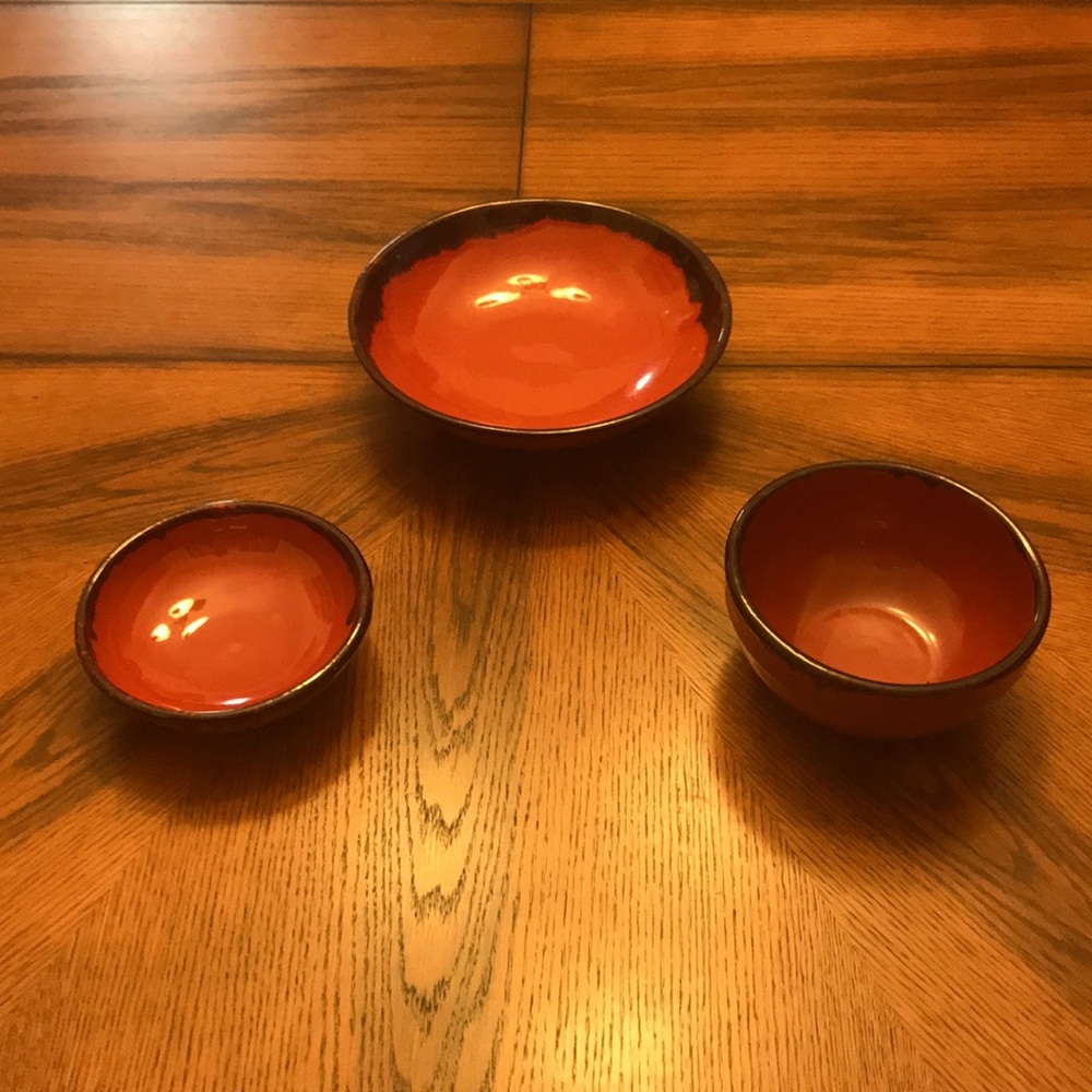 Set of 3 ceramic bowls from Catalonia, Spain!